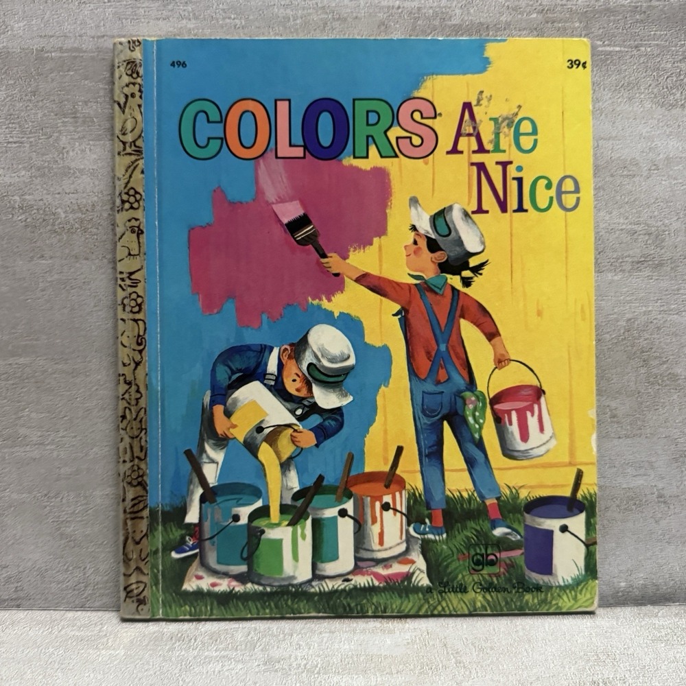 Vintage 1972 Colors Are Nice Little Golden Book 3rd Edition VG+ 39 Cents